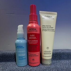 AVEDA Herbal Clay Masque - Cream, Leave-In Conditioner & New Light Elements